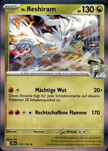 Reshiram 116 159 holo - ns, 116/159